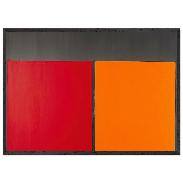 151067 - 1967 - John Hoyland 70x100 cm / 28x40 inches Framed Art Print – Black Wooden Frame