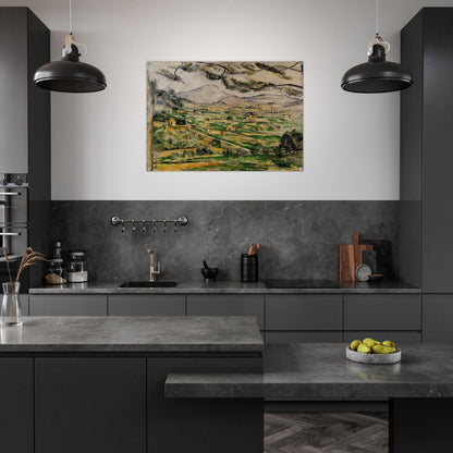 Mont Sainte-Victoire with Large Pine - Paul Cézanne Acrylic Print - 70x100 cm / 28x40″ inches | Paul Cézanne Wall Art | Paul Cézanne Prints