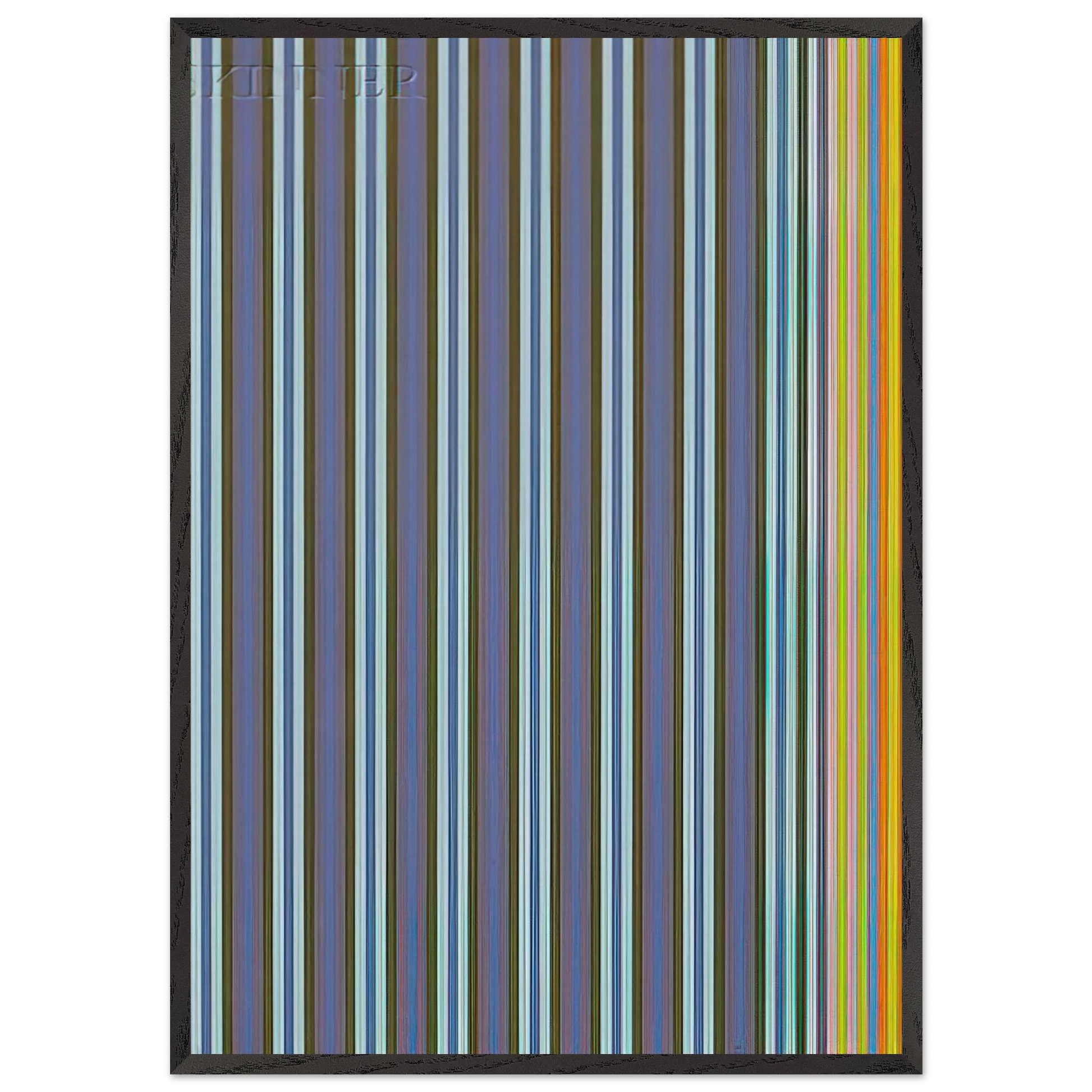 Jack-in-the-Box - 1969 - Gene Davis Framed Art Print – Black Wooden Frame - Default Title - -Framed Art Print