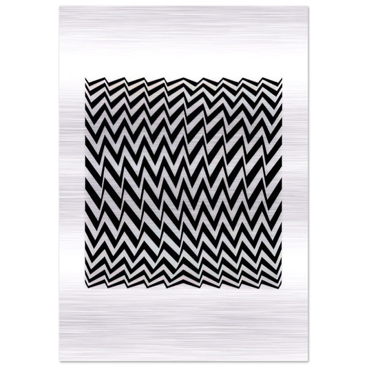 FRAGMENT 3 1965 - Bridget Riley Brushed Aluminum Print - 70x100 cm / 28x40 inches | Bridget Riley Aluminum Print | Bridget Riley Prints
