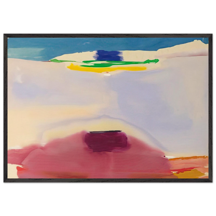 Leveling - 1973 - Helen Frankenthaler 70x100 cm / 28x40 inches Framed Art Print – Black Wooden Frame
