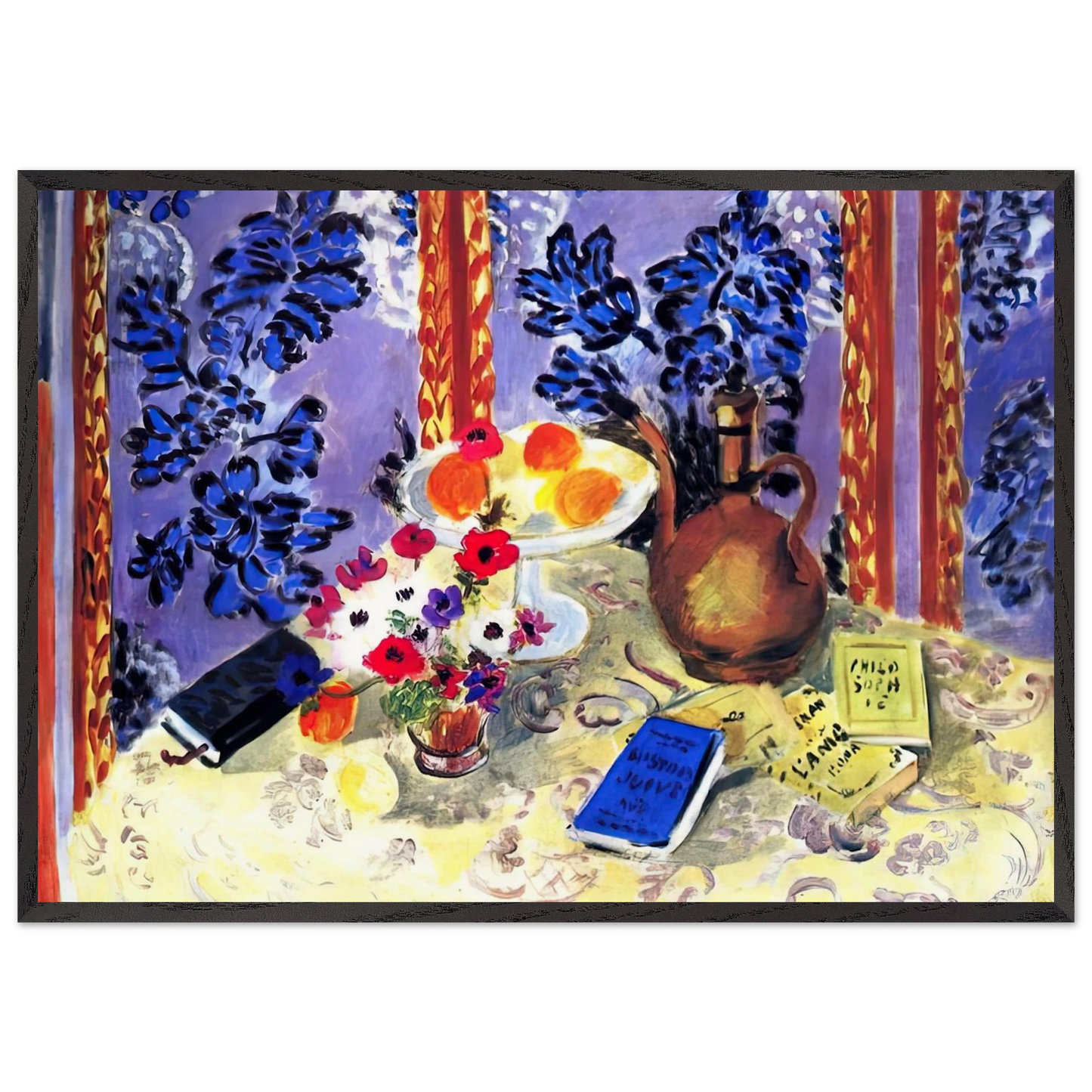 STILL LIFE HISTOIRES JUIVES 1924 - Henri Matisse Framed Art Print – Black Wooden Frame - Default Title - -Framed Art Print