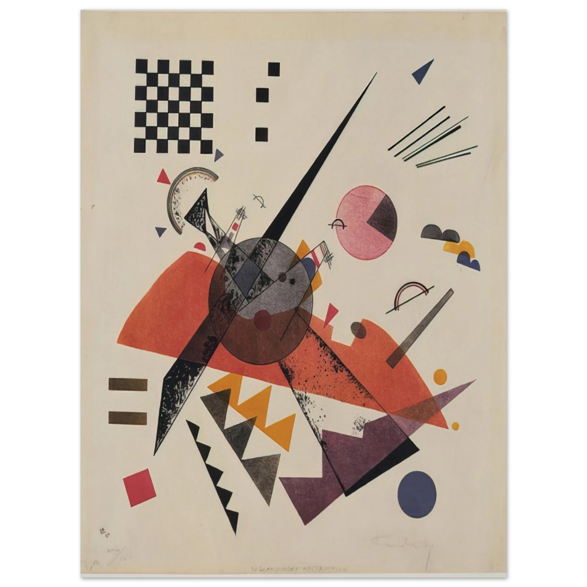 Wassily Kandinsky - ORANGE 1923 Fine Art Poster - Default Title