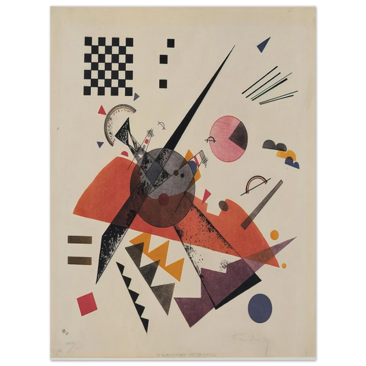 Wassily Kandinsky - ORANGE 1923  75x100 cm / 30x40inches Fine Art Poster