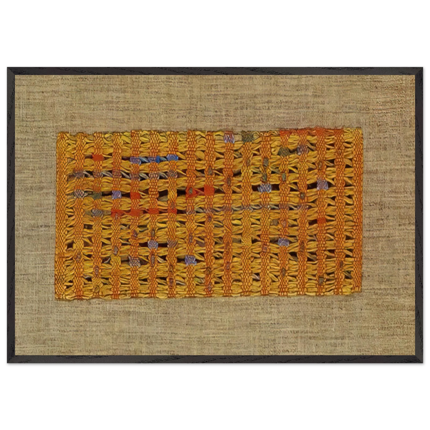 SUNNY 1965 - Anni Albers Framed Art Print – Black Wooden Frame - Default Title - -Framed Art Print