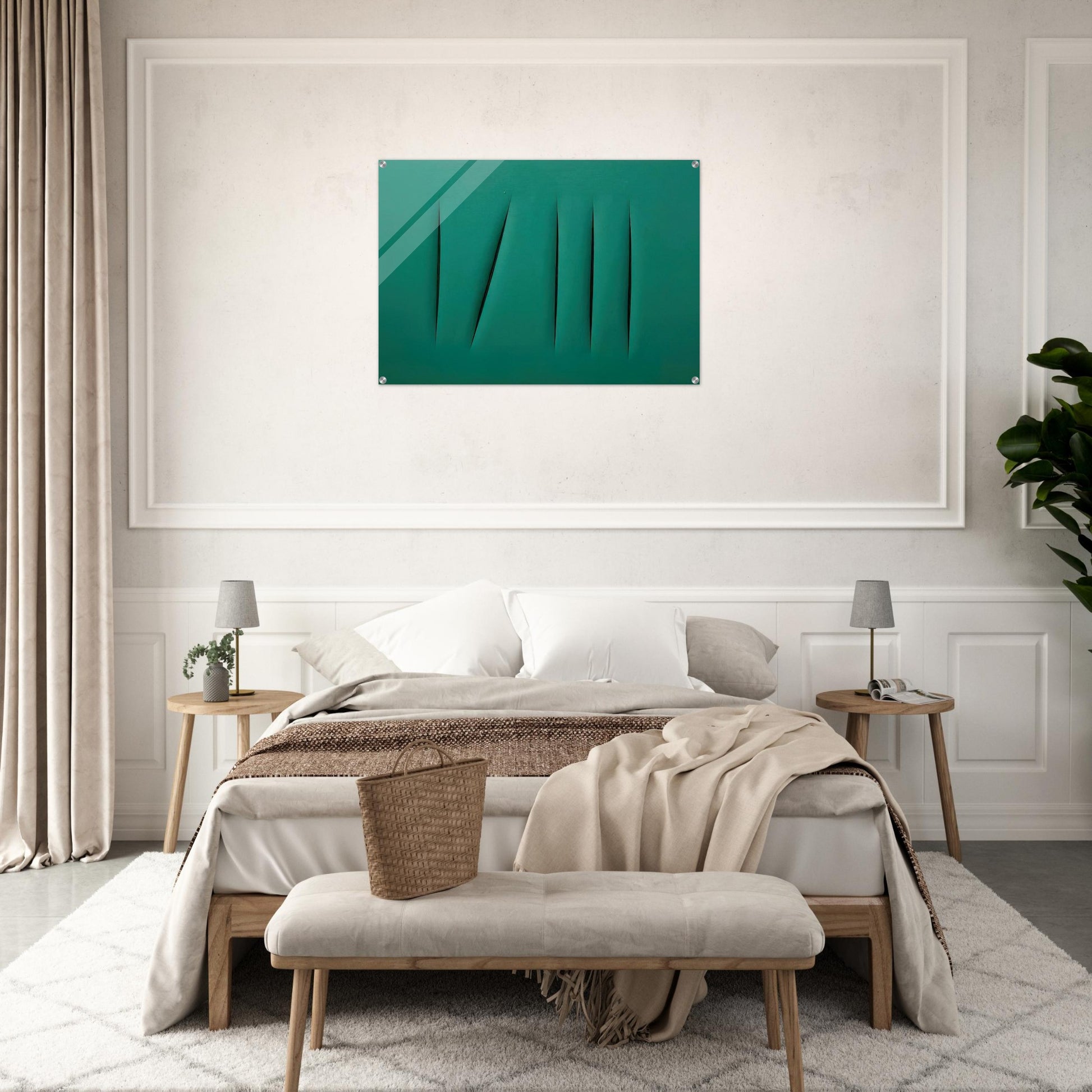 Concept Spatial - Lucio Fontana Acrylic Print - 70x100 cm / 28x40″ inches | Lucio Fontana Wall Art | Lucio Fontana Prints