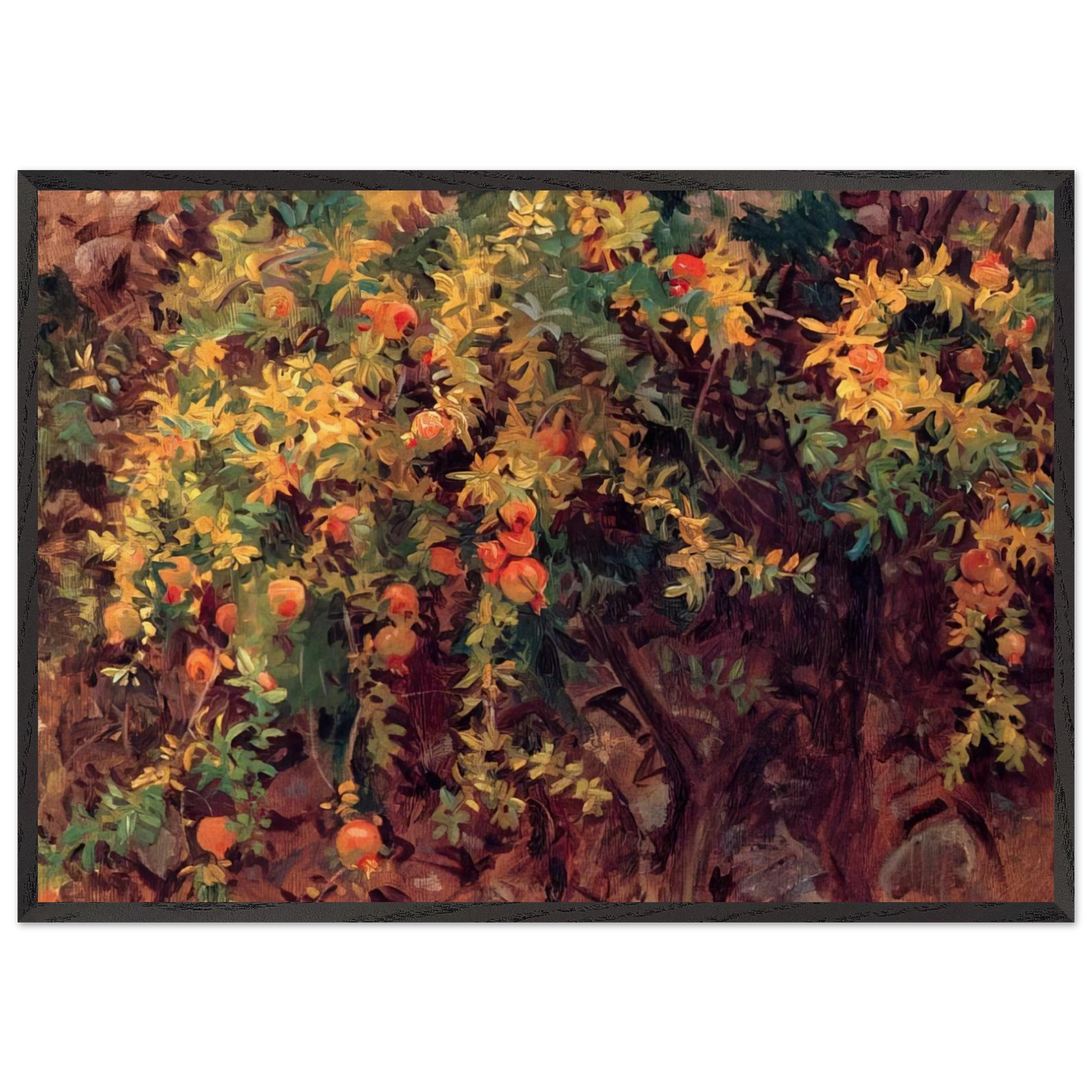 Pomegranates - John Singer Sargent Framed Art Print – Black Wooden Frame - Default Title - -Framed Art Print