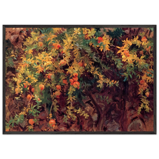 Pomegranates - John Singer Sargent Framed Art Print – Black Wooden Frame - Default Title - -Framed Art Print