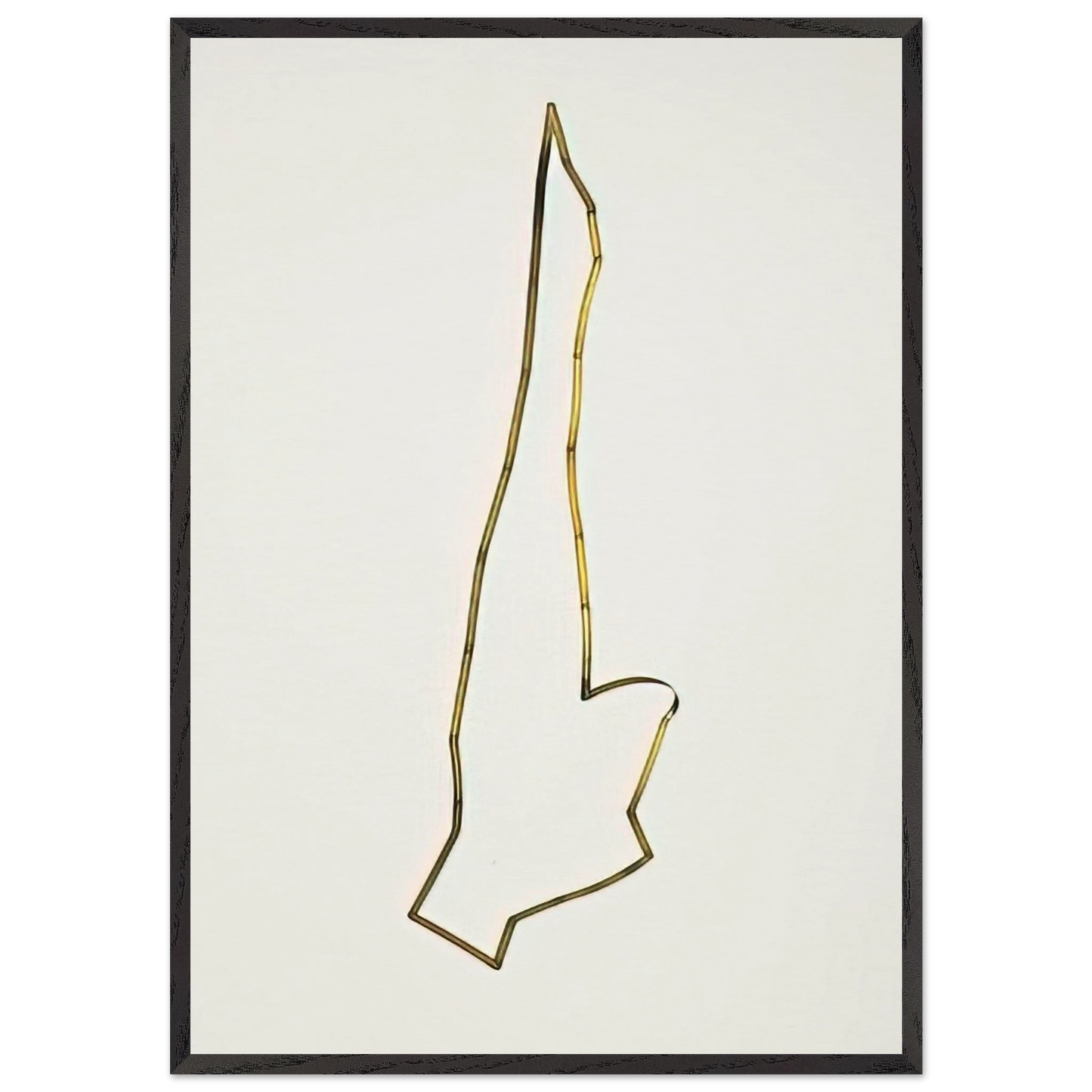 Mobile Articulated Sculpture - 1948 - Gyula Kosice Framed Art Print – Black Wooden Frame - Default Title - -Framed Art Print