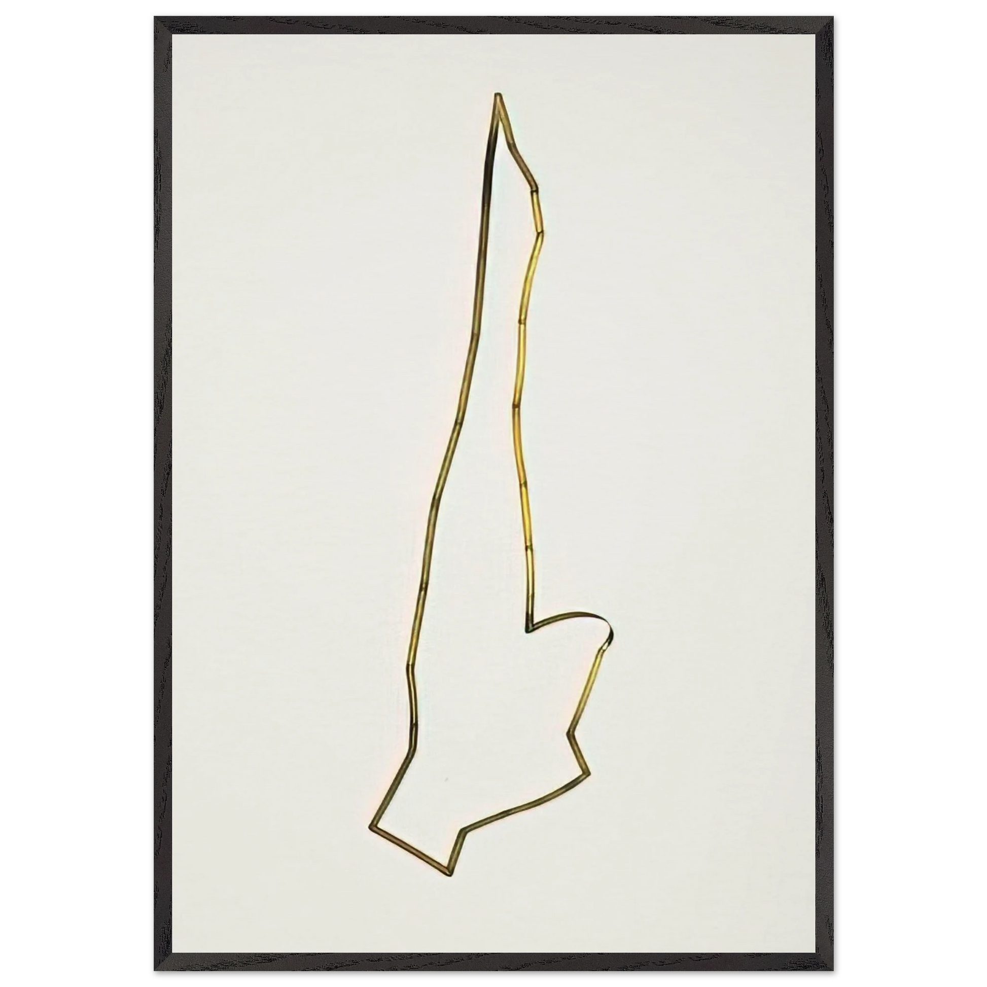 Mobile Articulated Sculpture - 1948 - Gyula Kosice Framed Art Print – Black Wooden Frame - Default Title - -Framed Art Print