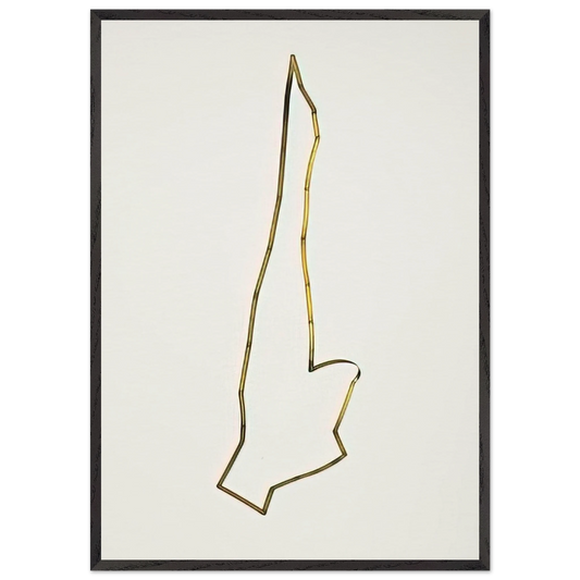 Mobile Articulated Sculpture - 1948 - Gyula Kosice Framed Art Print – Black Wooden Frame - Default Title - -Framed Art Print