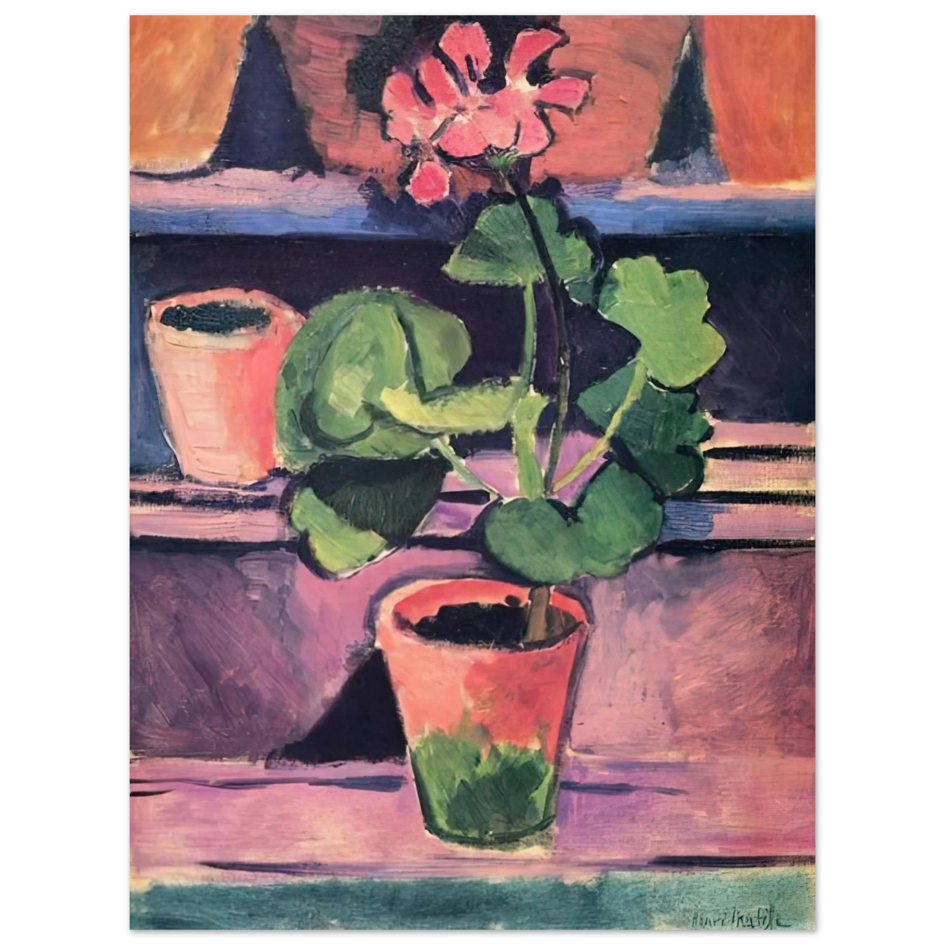 Henri Matisse - POT OF GERANIUMS 1912 Fine Art Poster - Default Title