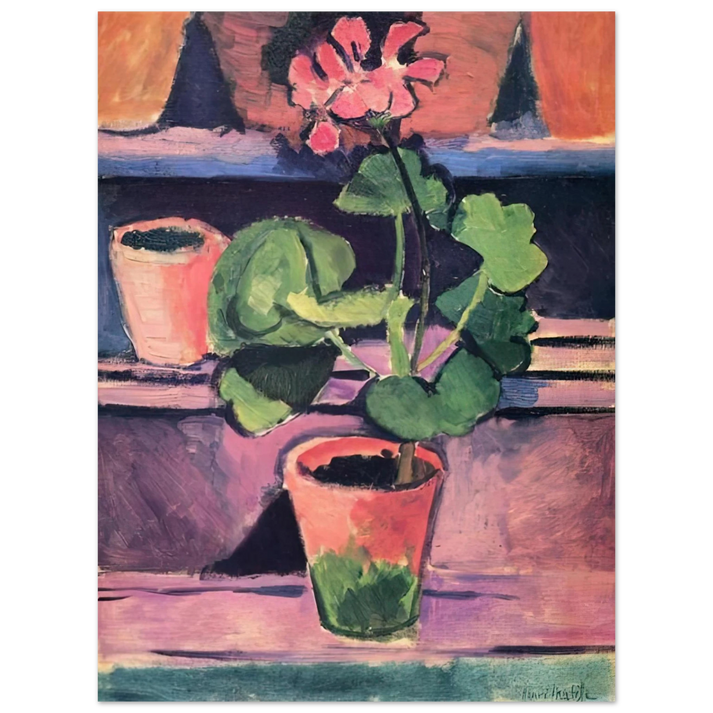 Henri Matisse - POT OF GERANIUMS 1912  75x100 cm / 30x40inches Fine Art Poster