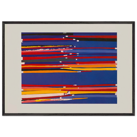 Untitled - 1978 N11 - Piero Dorazio Framed Art Print – Black Wooden Frame - Default Title - -Framed Art Print