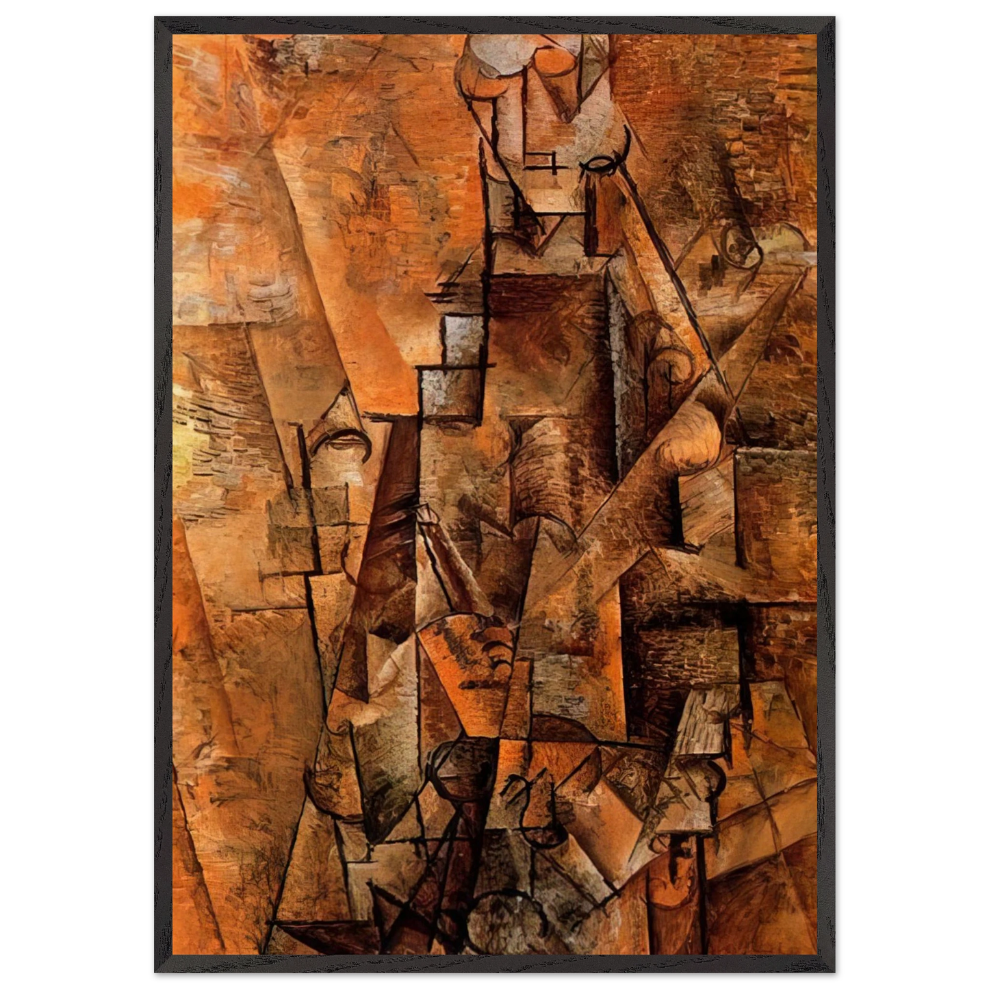Clarinetist - 1911 - Pablo Picasso Framed Art Print – Black Wooden Frame - Default Title - -Framed Art Print