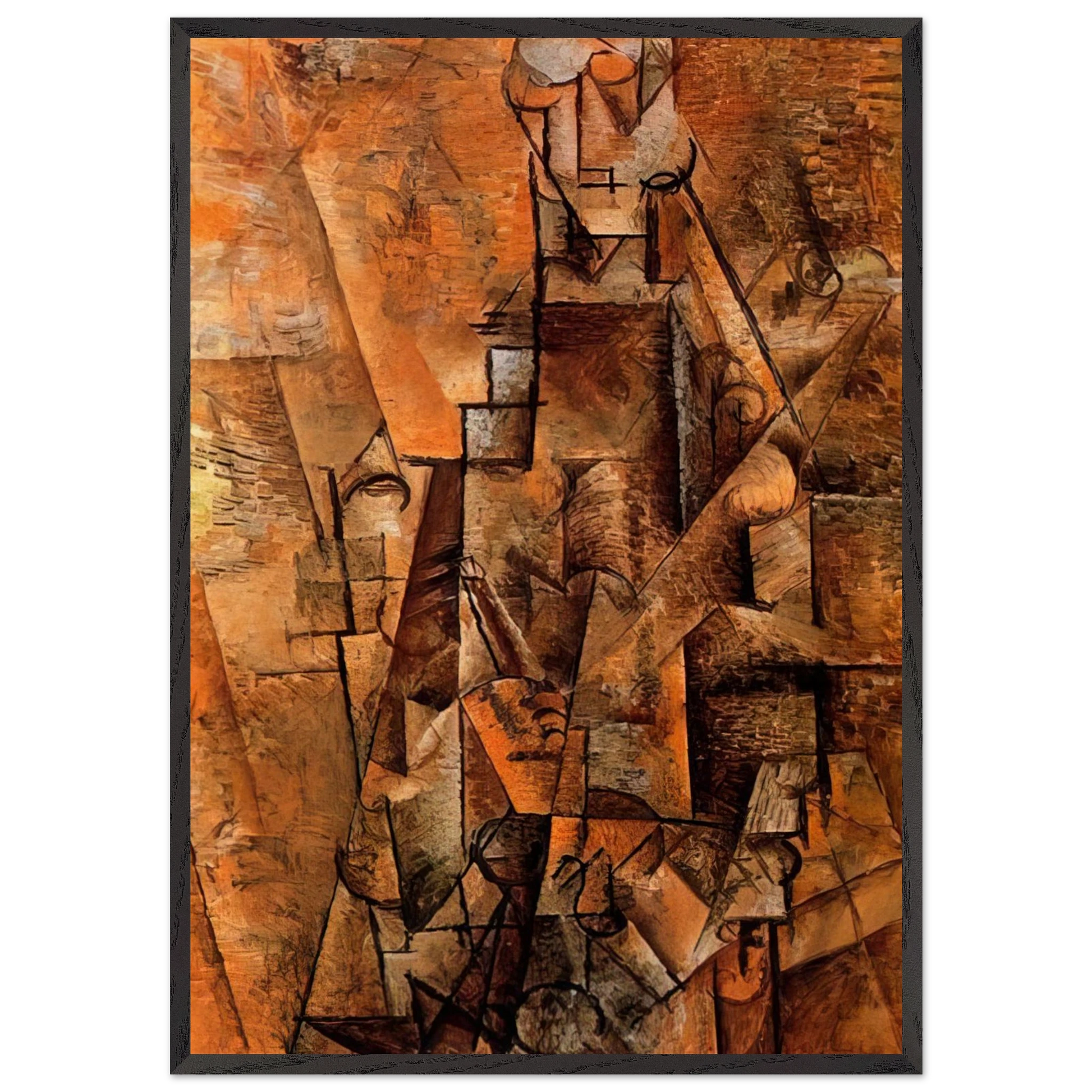 Clarinetist - 1911 - Pablo Picasso Framed Art Print – Black Wooden Frame - Default Title - -Framed Art Print
