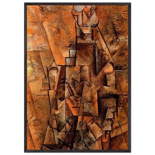 Clarinetist - 1911 - Pablo Picasso Framed Art Print – Black Wooden Frame - Default Title - -Framed Art Print