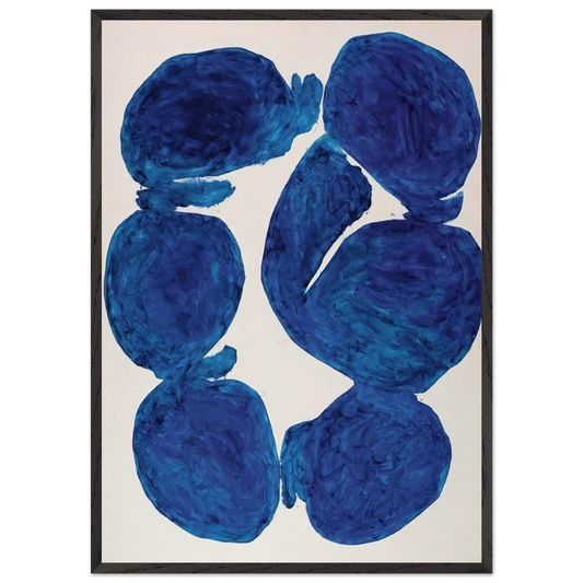 Meun - 1967 - Simon Hantai Framed Art Print – Black Wooden Frame - Default Title - -Framed Art Print