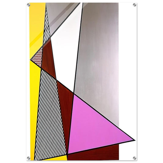 IMPERFECT PAINTING 1986 - Roy Lichtenstein Acrylic Print - 70x100 cm / 28x40″ inches