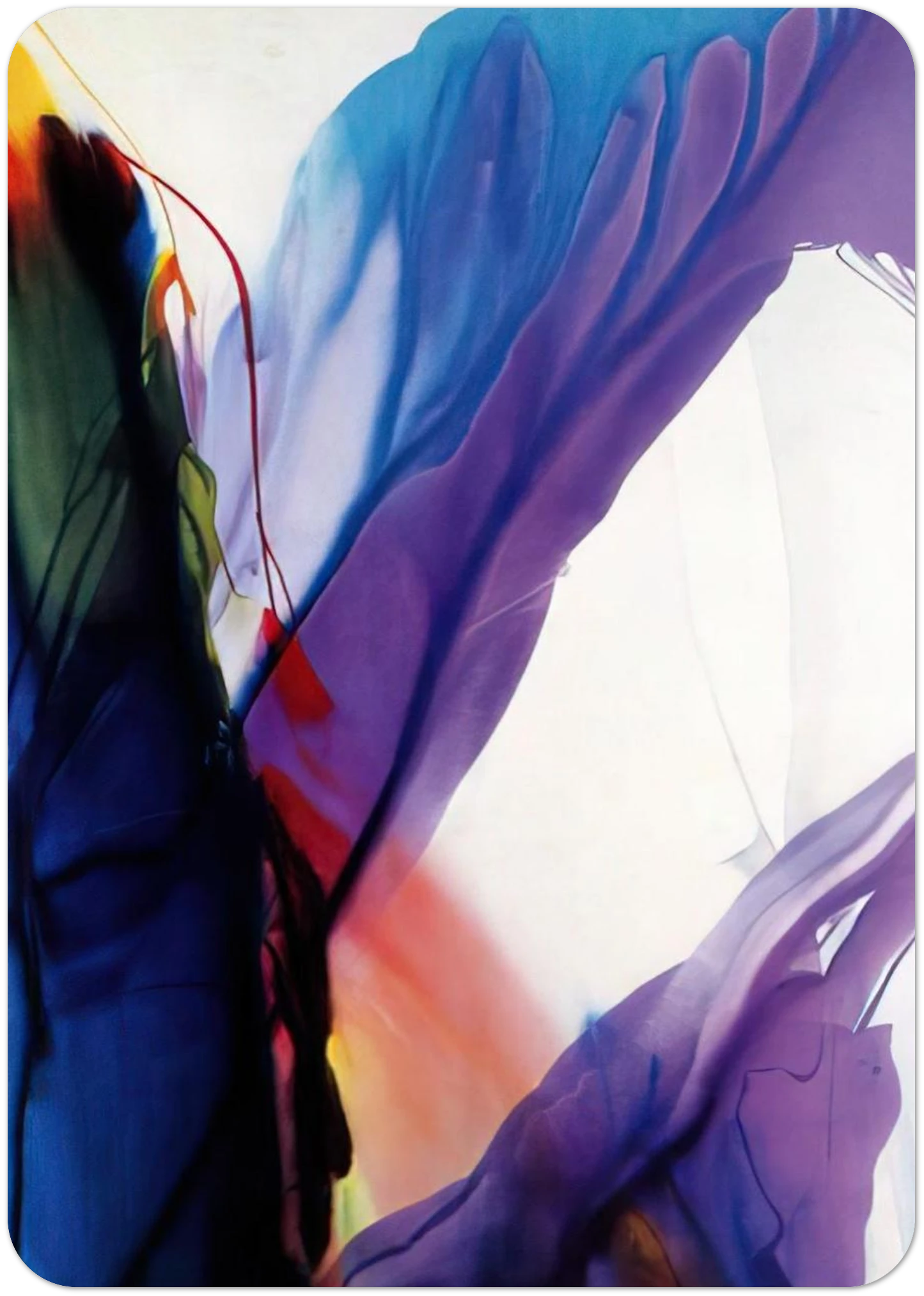 Phenomena Yonder Near By Paul Jenkins Pack of 10 Post Cards | Paul Jenkins Post Cards | A6 (10.5 x 14.8 cm) - 4.1 x 5.8 inches