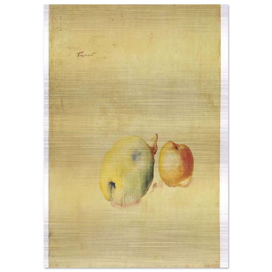 Cotogna e mela – 28.12.41 - 1941 - Julius Bissier Brushed Aluminum Print - 70x100 cm / 28x40 inches | Julius Bissier Aluminum Print | Julius Bissier Prints