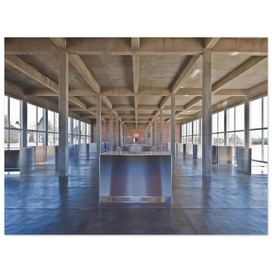 Donald Judd - Untitled 100 Untitled Works in Mill Aluminium - 1986 Fine Art Poster - Default Title