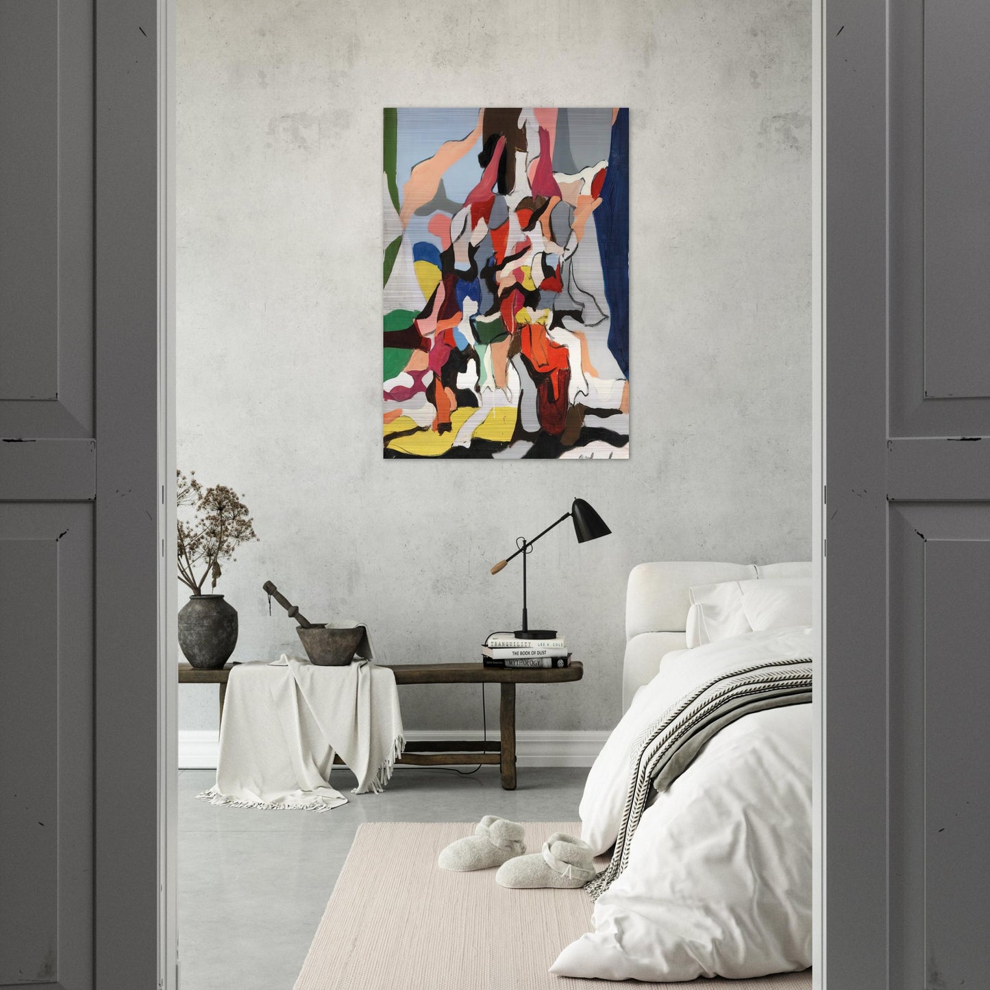 Composition - Abstract Expressionism - Robert Goodnough Brushed Aluminum Print - 70x100 cm / 28x40 inches | Robert Goodnough Aluminum Print | Robert Goodnough Prints