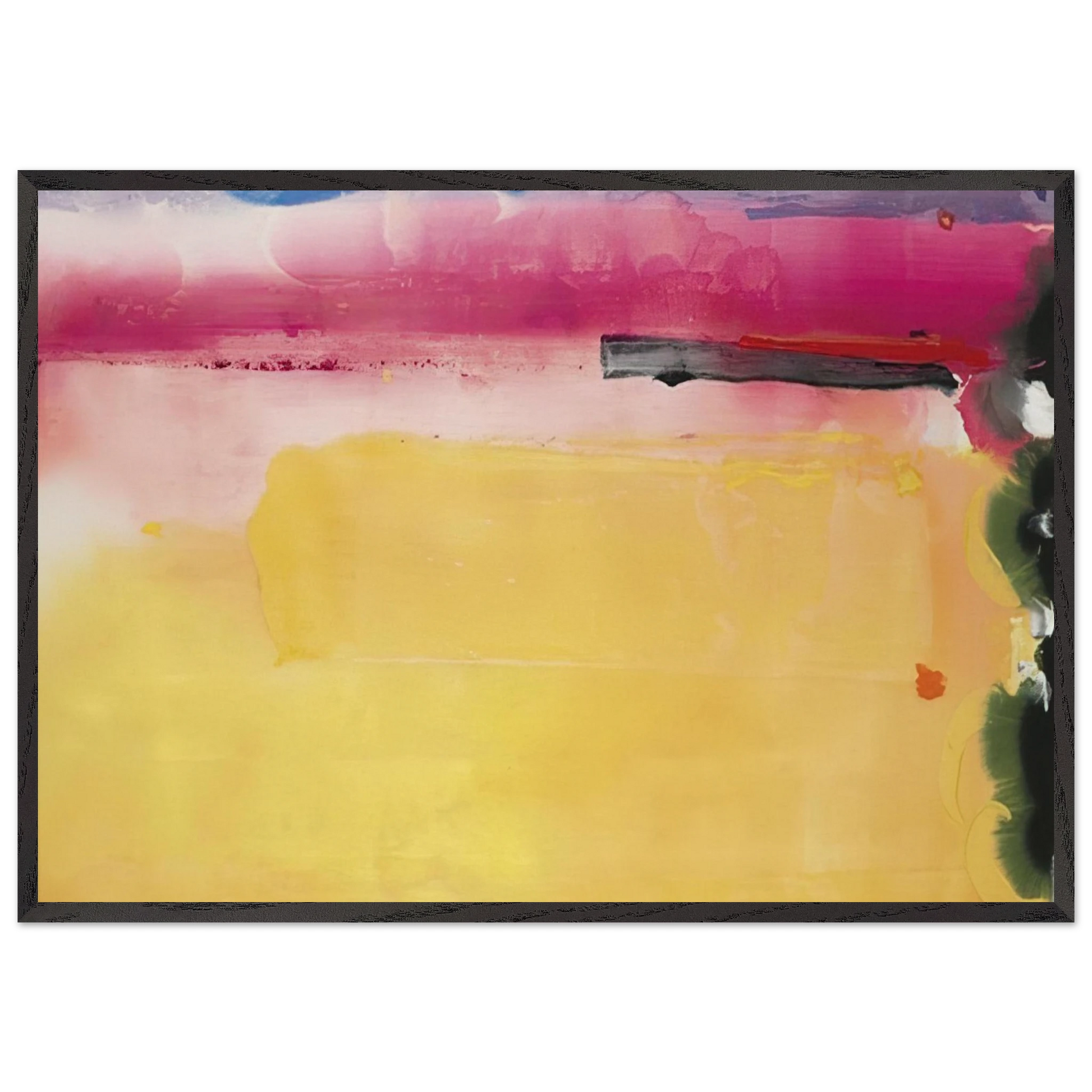 Black-Eyed Susan - 1988 - Helen Frankenthaler Framed Art Print – Black Wooden Frame - Default Title - -Framed Art Print