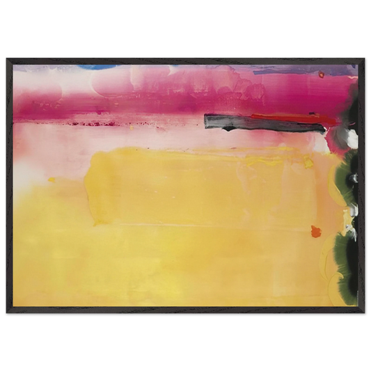 Black-Eyed Susan - 1988 - Helen Frankenthaler Framed Art Print – Black Wooden Frame - Default Title - -Framed Art Print