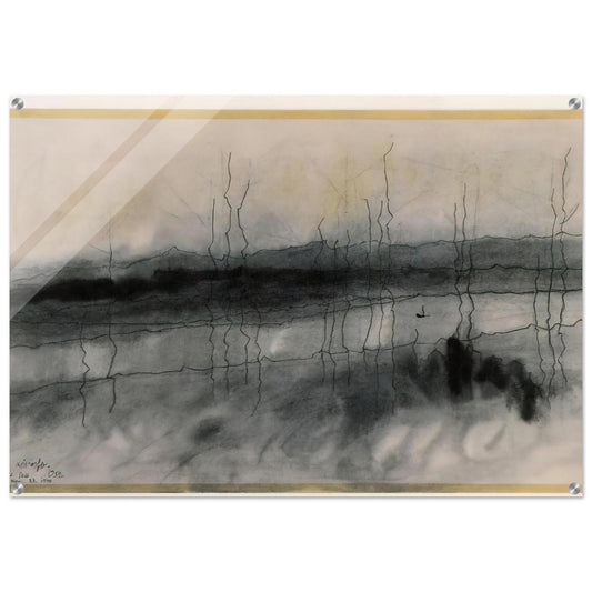 MYSTIC RIVER 1951 - Lyonel Feininger Acrylic Print - 70x100 cm / 28x40″ inches | Lyonel Feininger Wall Art | Lyonel Feininger Prints