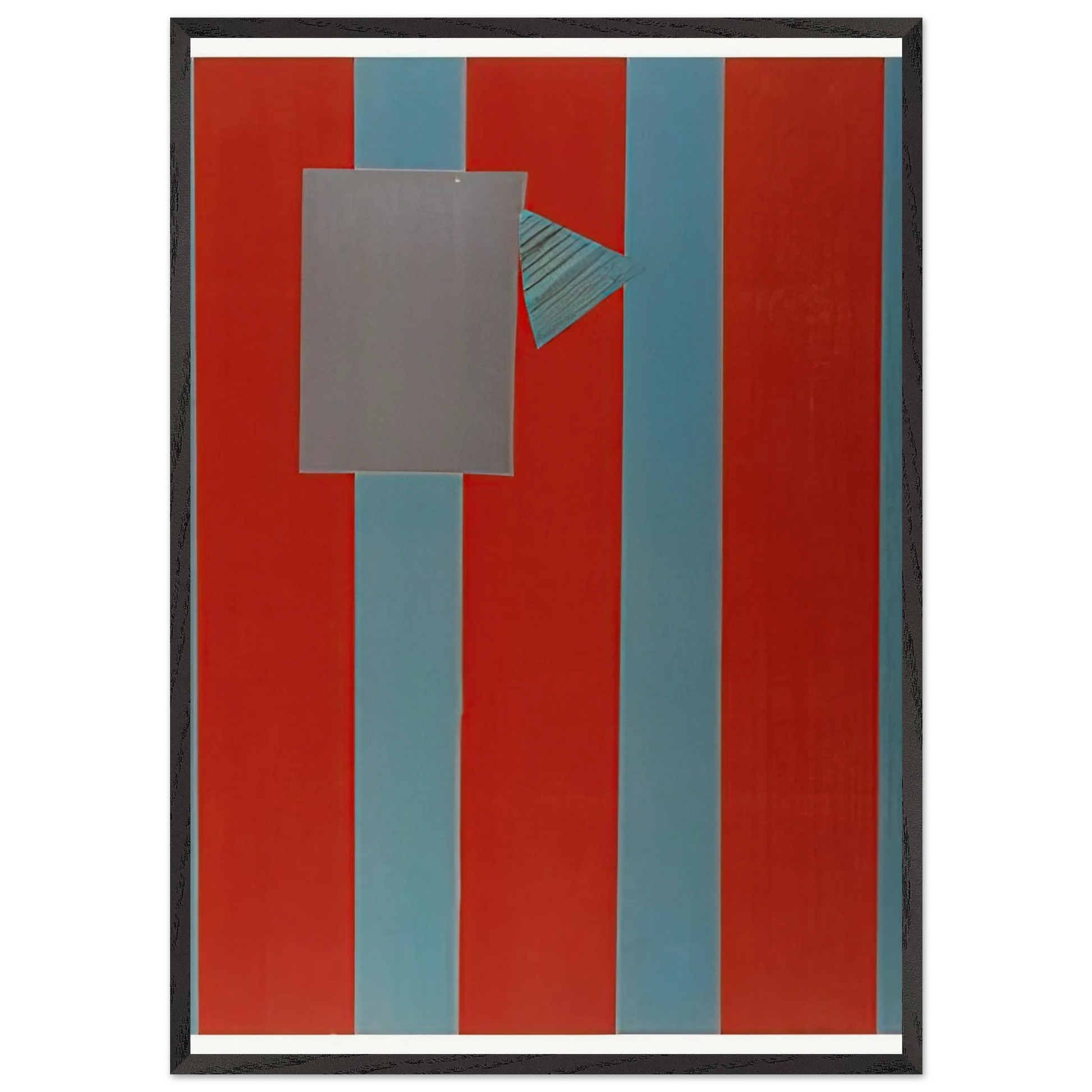 Castle Banner 5 - Sam Gilliam Framed Art Print – Black Wooden Frame - Default Title - -Framed Art Print