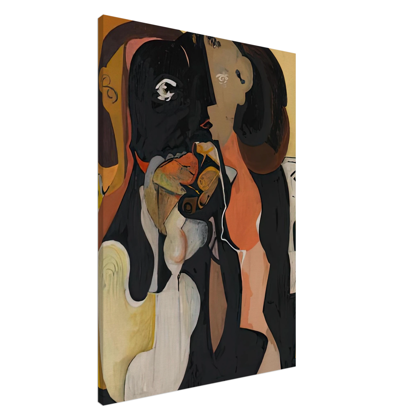 Helen Frankenthaler - Woman, 1950- Wall Art - 60x80 cm / 24x32 inches - Premium Wooden Framed Poster With Fine Art Paper - Black frame