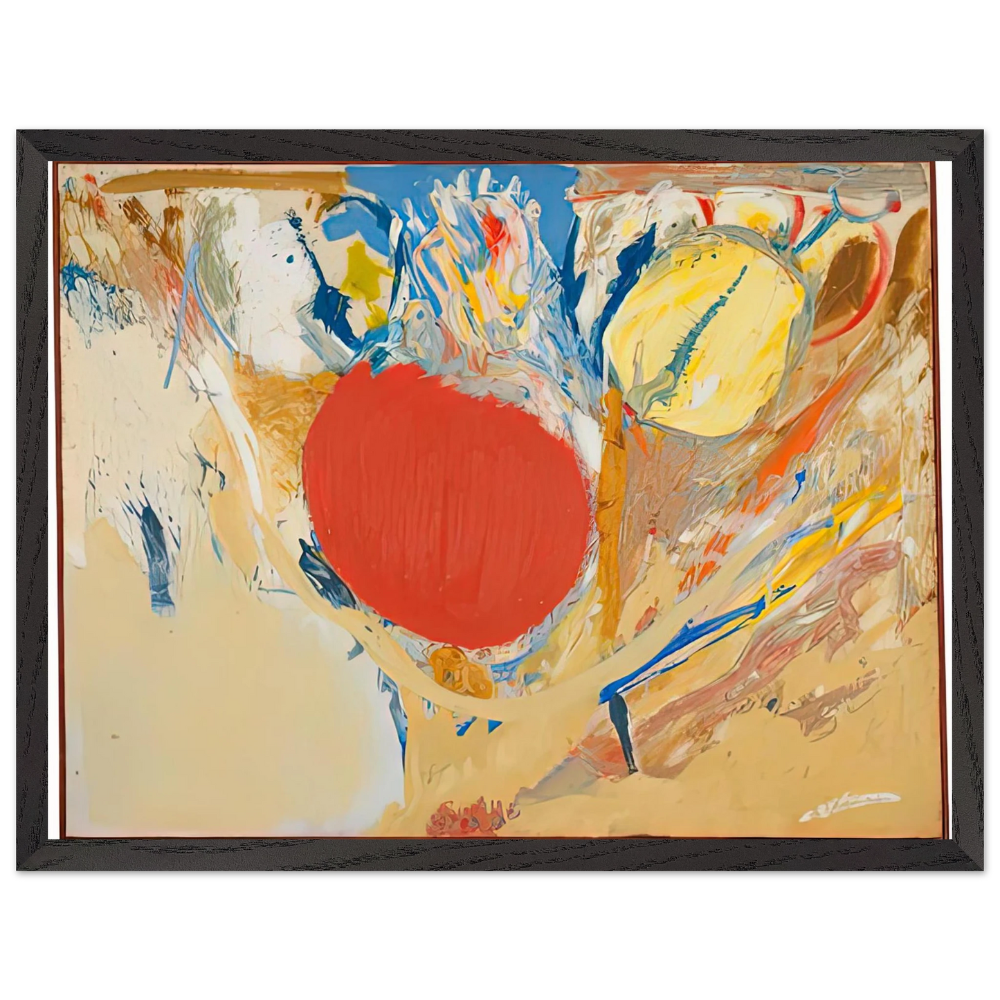 Helen Frankenthaler - Break Through, 1956- Wall Art - 30x40 cm / 12x16 inches - Fine Art Poster - -