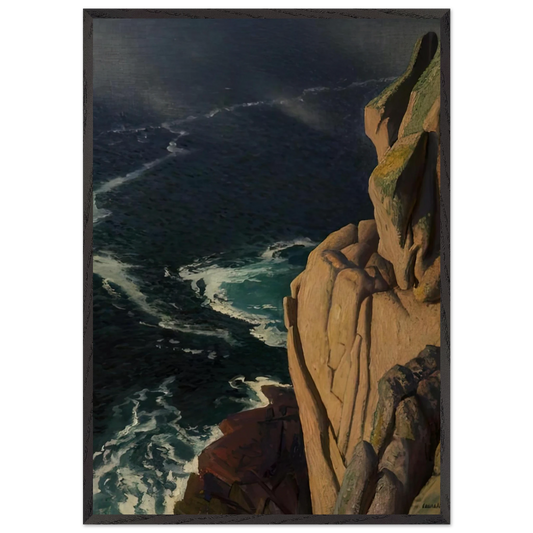 THE CRUEL SEA 1967 - Laura Knight Framed Art Print – Black Wooden Frame - Default Title - -Framed Art Print