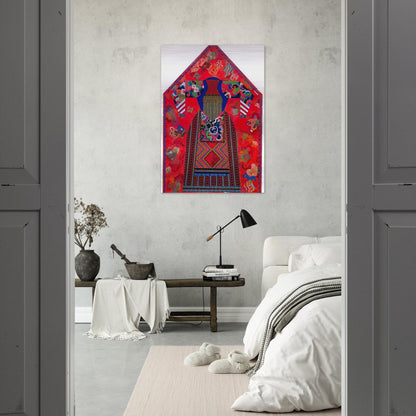The Poet - Feminist Art, PD Pattern and Decoration - Miriam Schapiro Brushed Aluminum Print - 70x100 cm / 28x40 inches | Miriam Schapiro Aluminum Print | Miriam Schapiro Prints