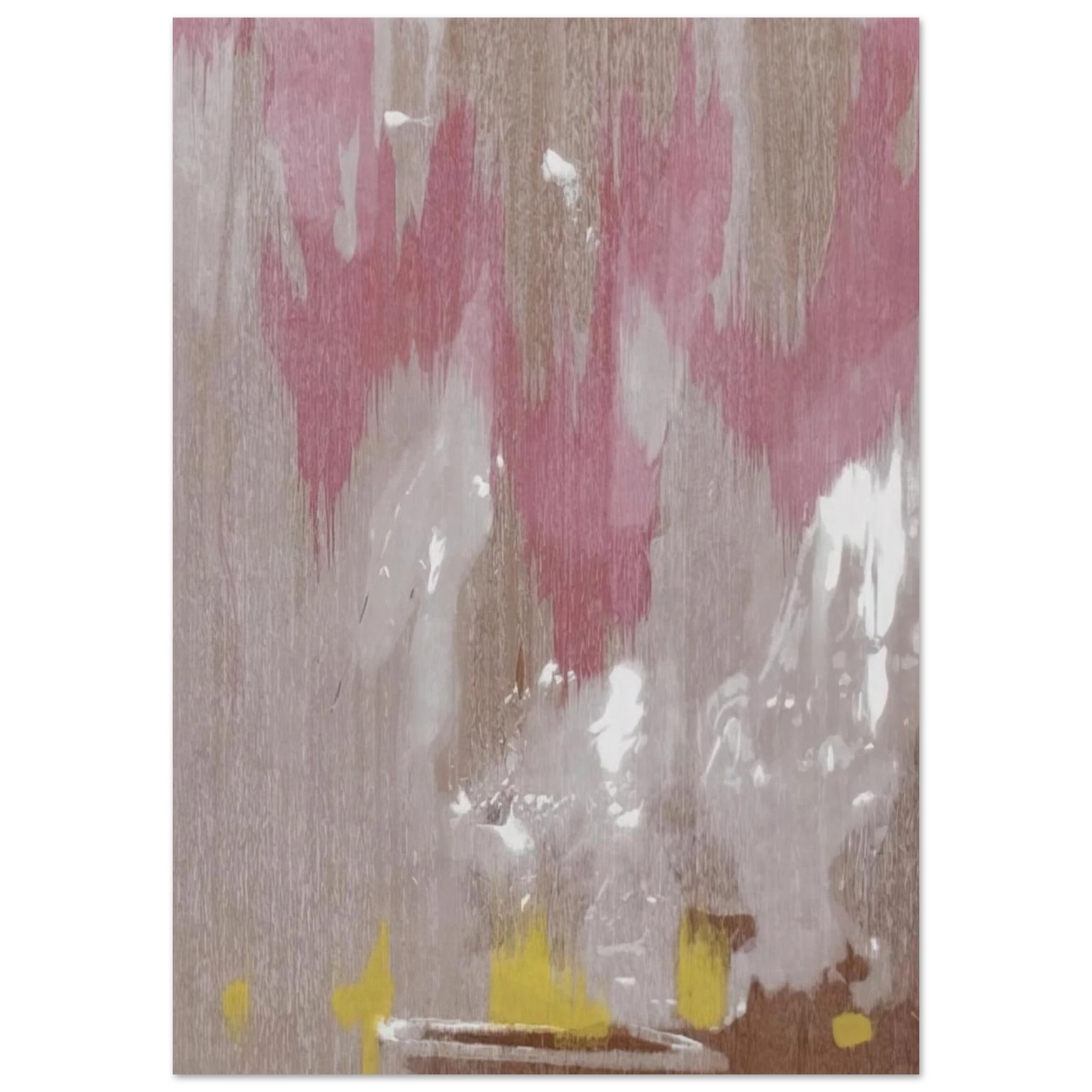 Helen Frankenthaler - Tales of Genji IV - 1998 Wall art - 13x18 cm / 5x7 inches - Premium Wooden Framed Poster With Fine Art Paper - Black frame