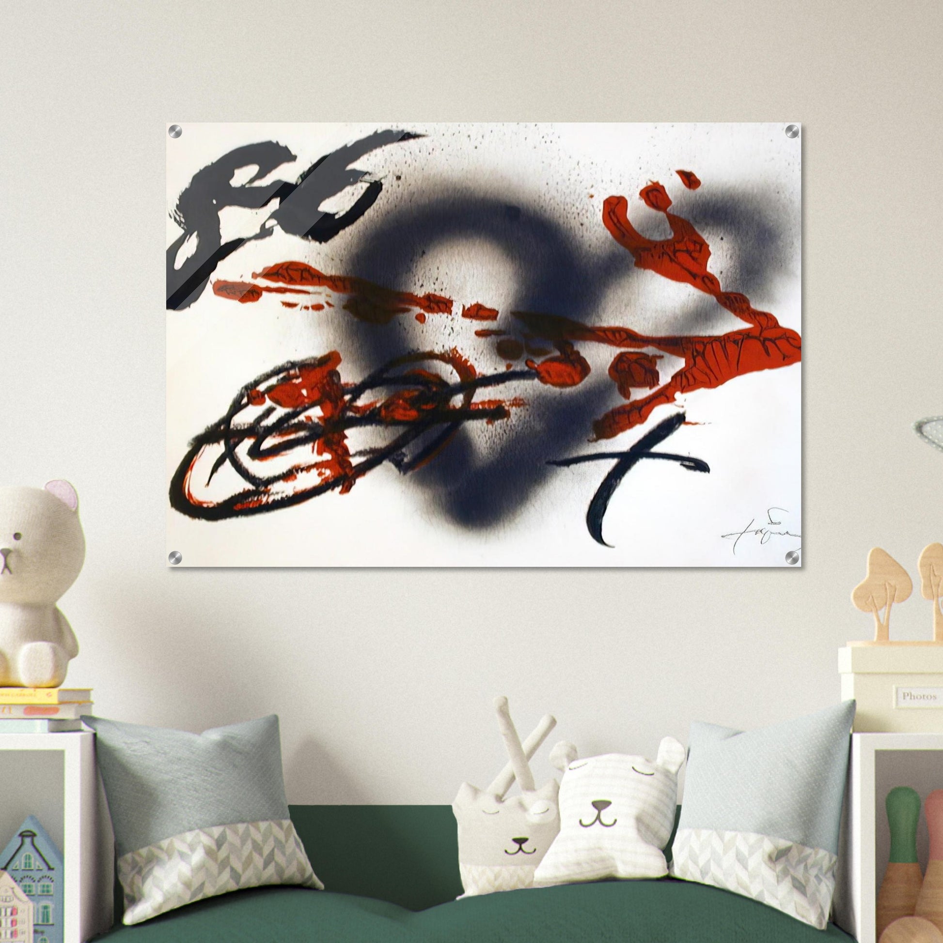 COEUR ET FLECHE 1985 - Antoni Tapies Acrylic Print - 70x100 cm / 28x40″ inches | Antoni Tapies Wall Art | Antoni Tapies Prints