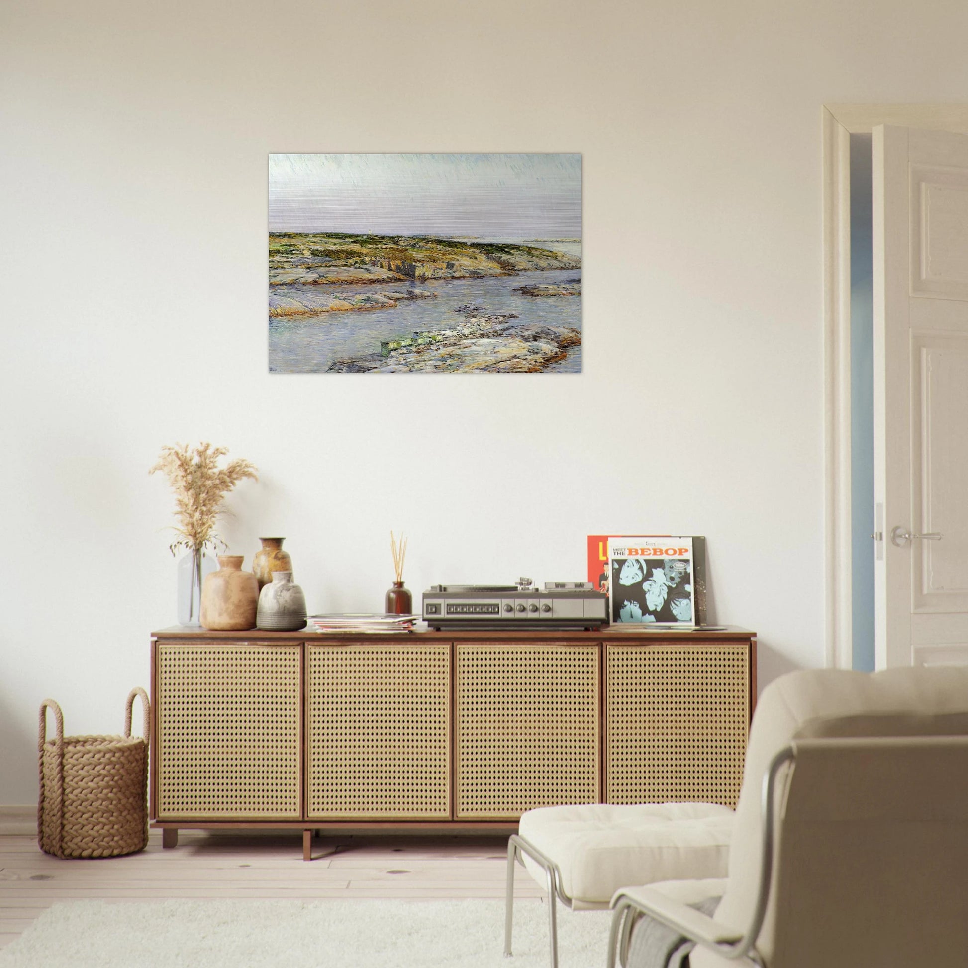 Summer Afternoon, Isles of Shoals - Childe Hassam Brushed Aluminum Print - 70x100 cm / 28x40 inches | Childe Hassam Aluminum Print | Childe Hassam Prints