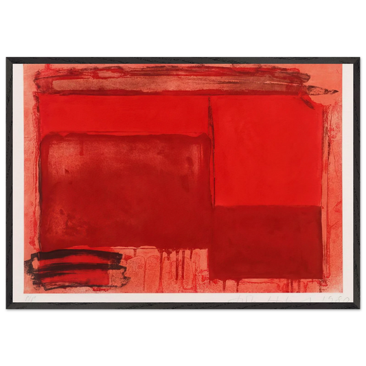 Tembi - 1980 - John Hoyland Framed Art Print – Black Wooden Frame - Default Title - -Framed Art Print