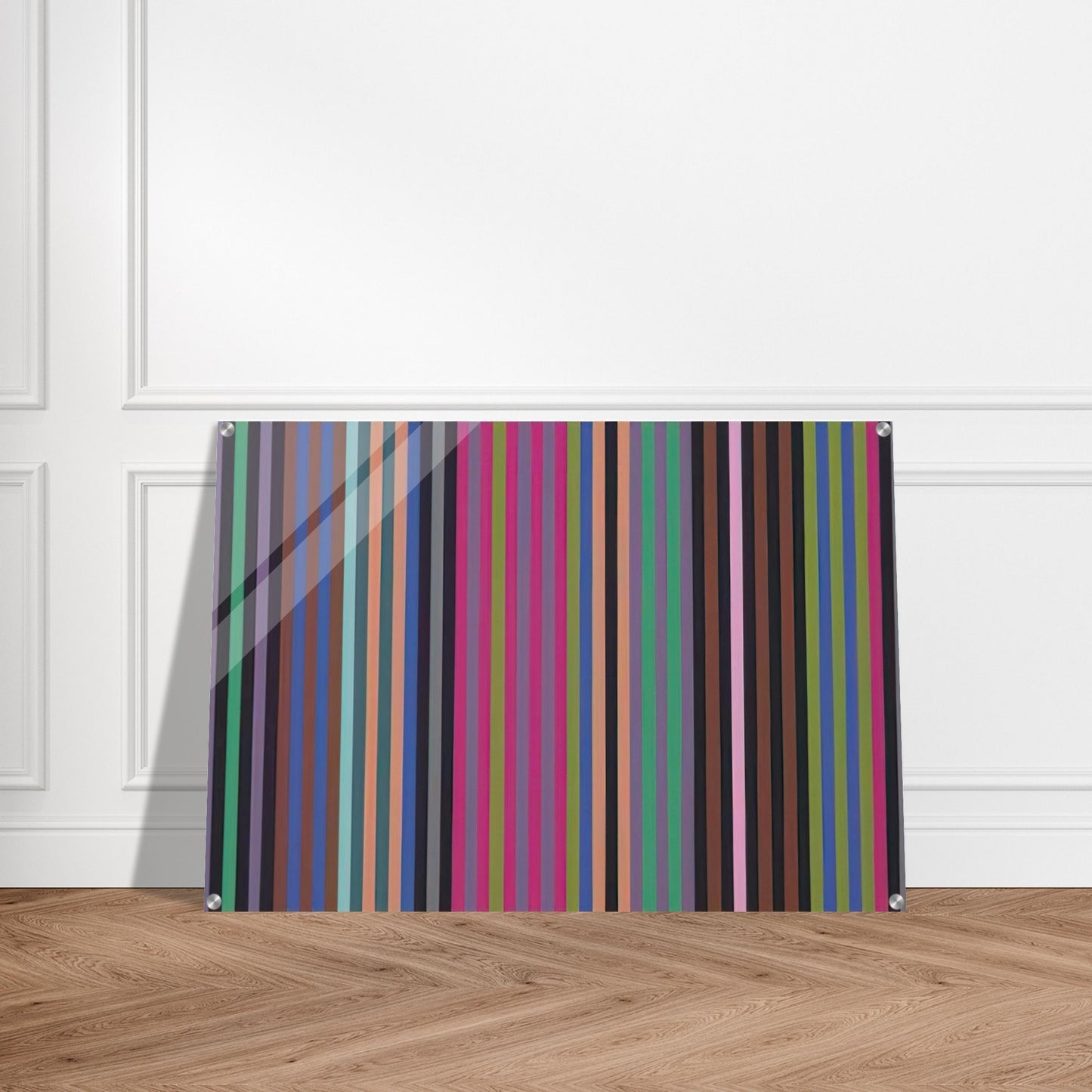 King Kong - 1969 - Gene Davis Acrylic Print - 70x100 cm / 28x40″ inches | Gene Davis Wall Art | Gene Davis Prints