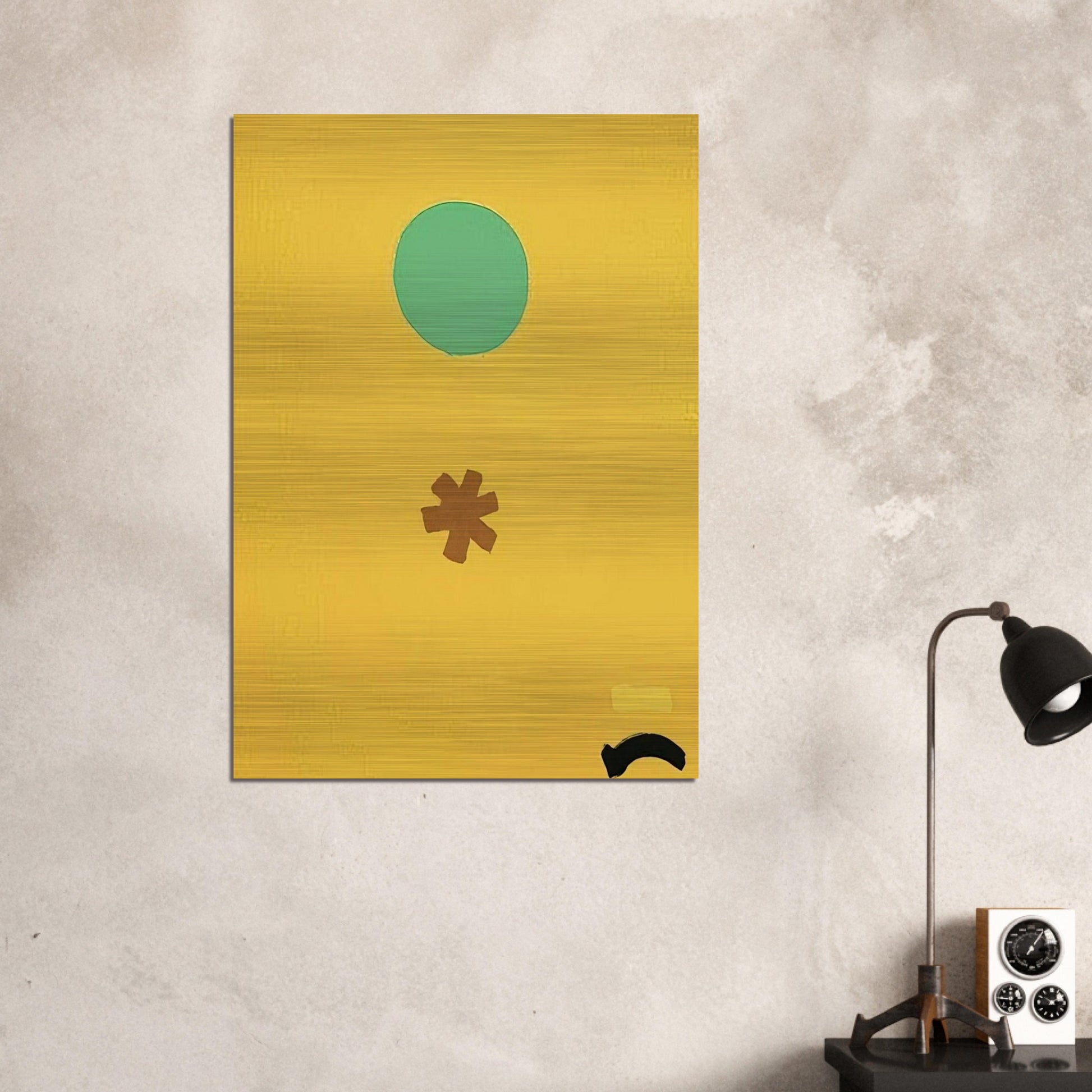 Black Note - 1971 - Adolph Gottlieb Brushed Aluminum Print - 70x100 cm / 28x40 inches | Adolph Gottlieb Aluminum Print | Adolph Gottlieb Prints