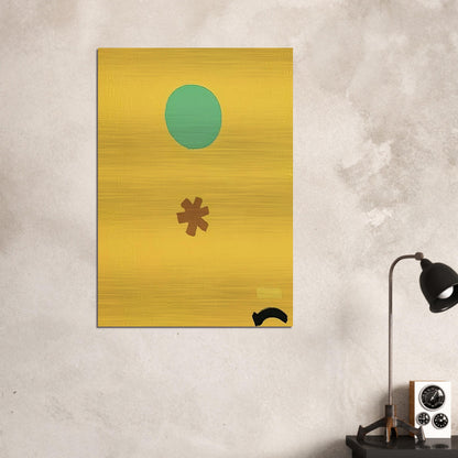 Black Note - 1971 - Adolph Gottlieb Brushed Aluminum Print - 70x100 cm / 28x40 inches | Adolph Gottlieb Aluminum Print | Adolph Gottlieb Prints