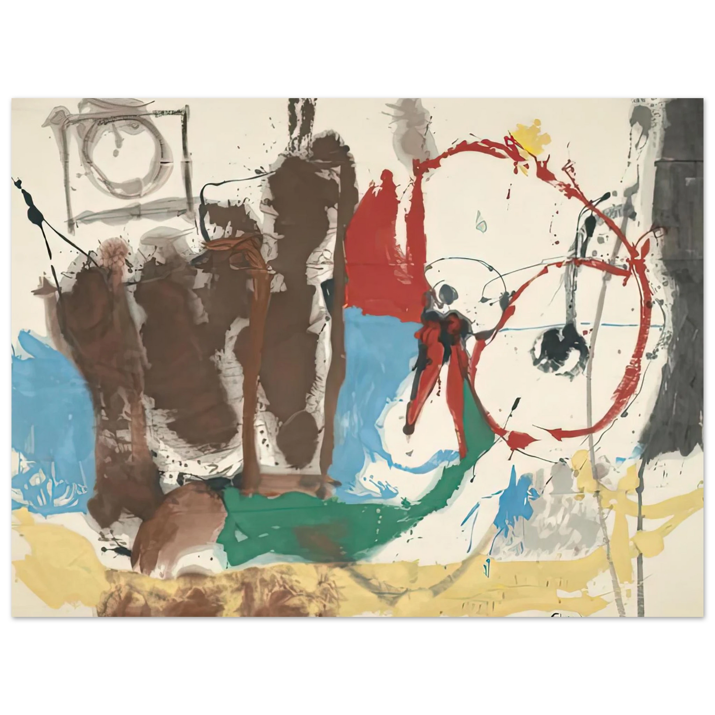 Helen Frankenthaler - Mother Goose Melody, 1959- Wall Art - 21x29.7 cm / 8x12" - Fine Art Poster - -