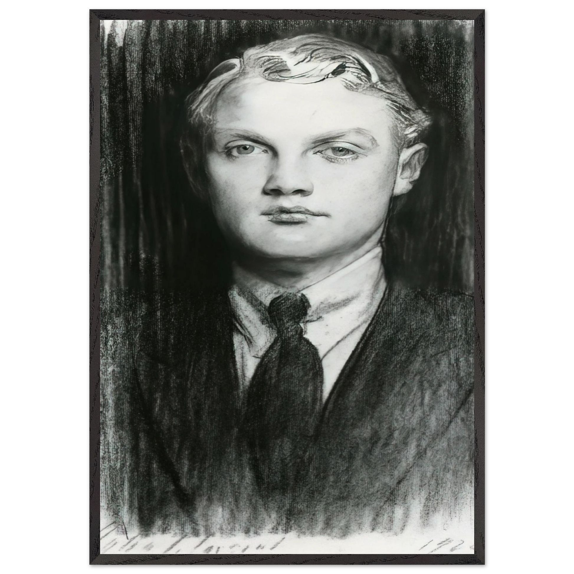 Sir William Hedworth Williamson - John Singer Sargent Framed Art Print – Black Wooden Frame - Default Title - -Framed Art Print