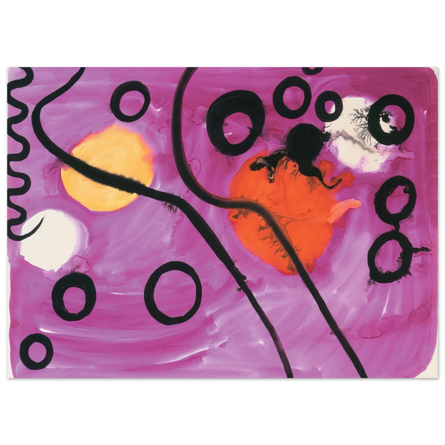 Alexander Calder - UNTITLED 1963 Fine Art Poster - 75x100 cm / 30x40 inches