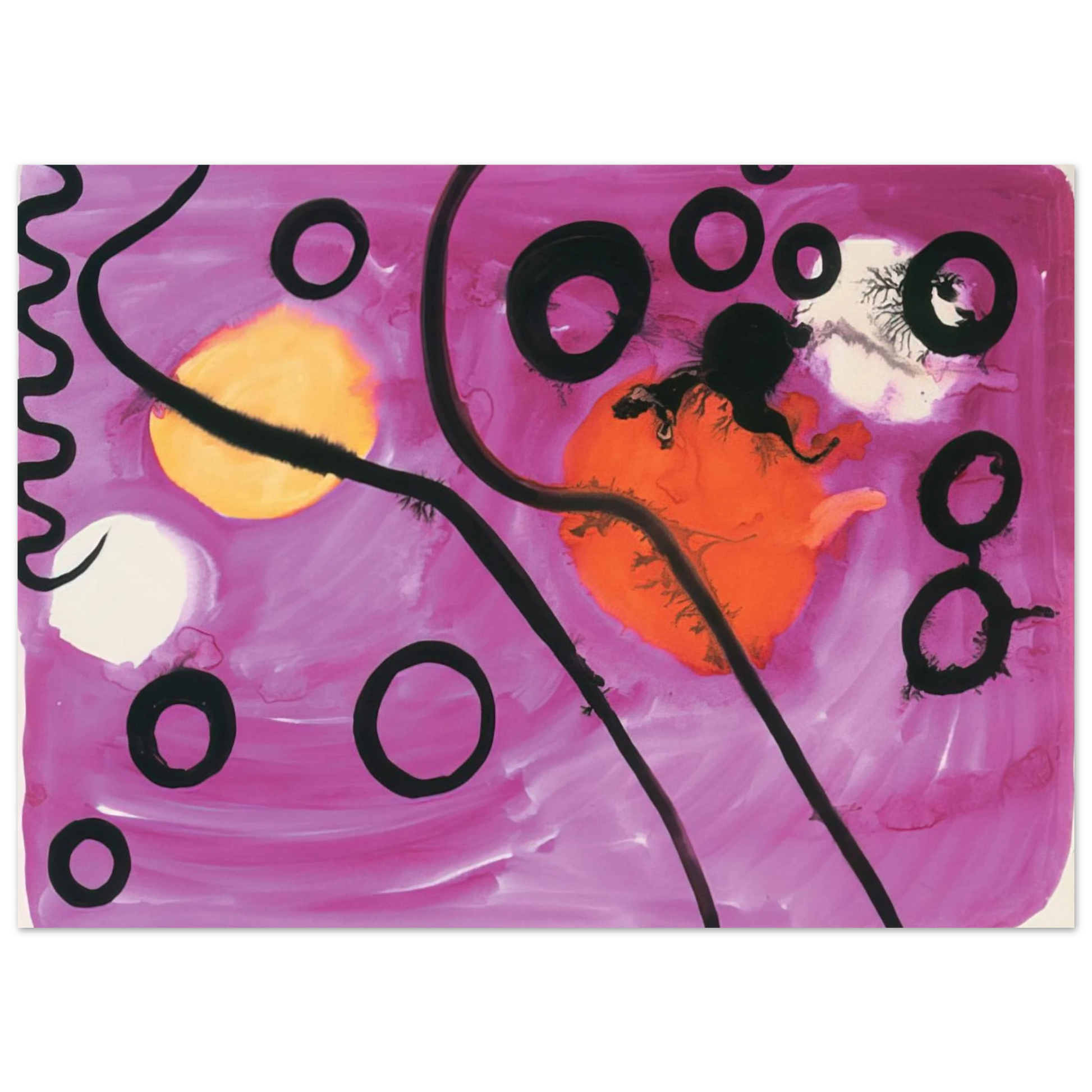 Alexander Calder - UNTITLED 1963 Fine Art Poster - 75x100 cm / 30x40 inches