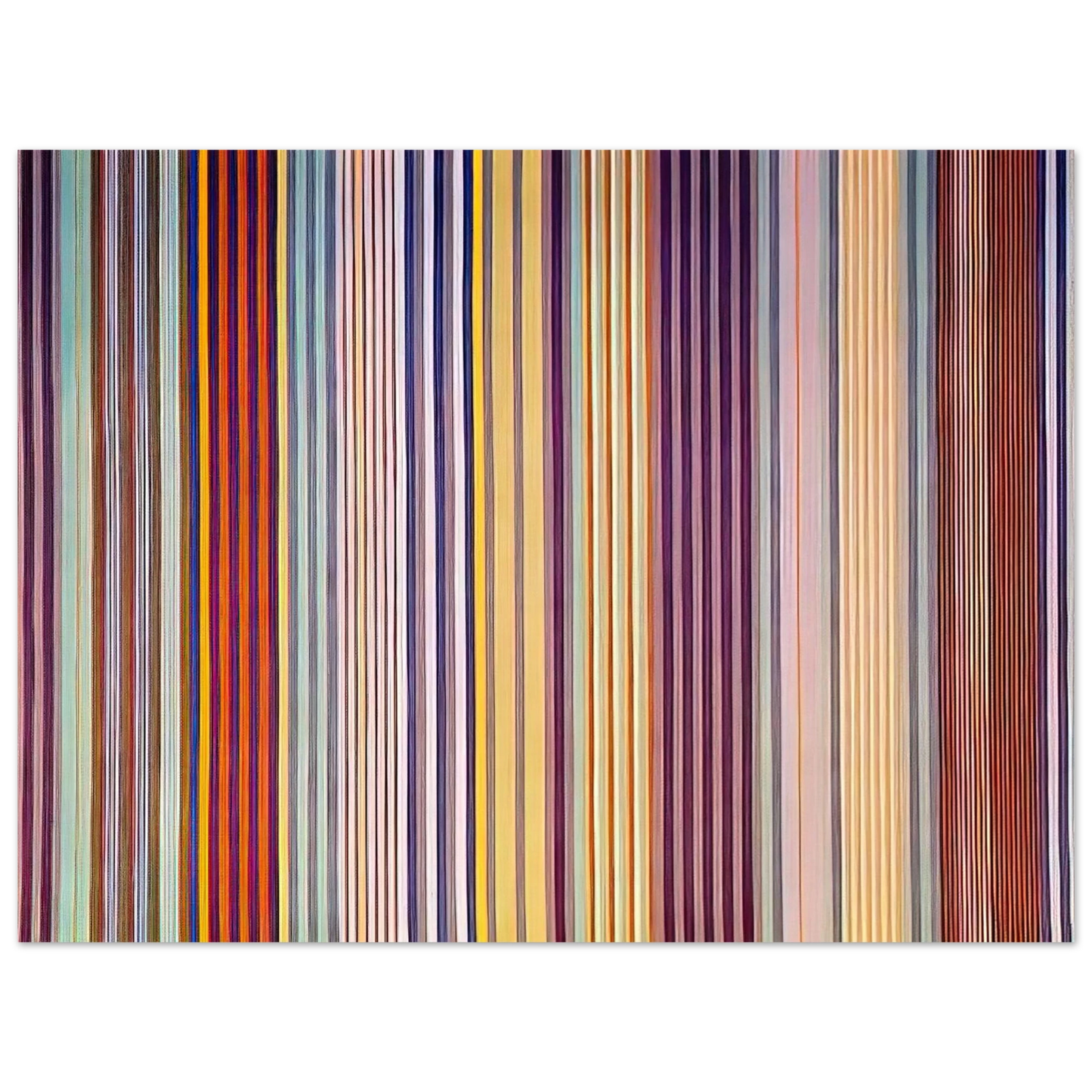 Gene Davis - Royal Veil - 1971 Fine Art Poster - Default Title