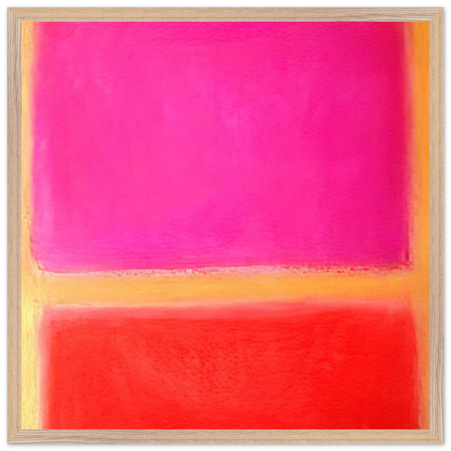 Helen Frankenthaler - Untitled - Color Field Painting Wall art - 40x40 cm / 16x16 inches - Premium Wooden Framed Poster With Fine Art Paper - Black frame