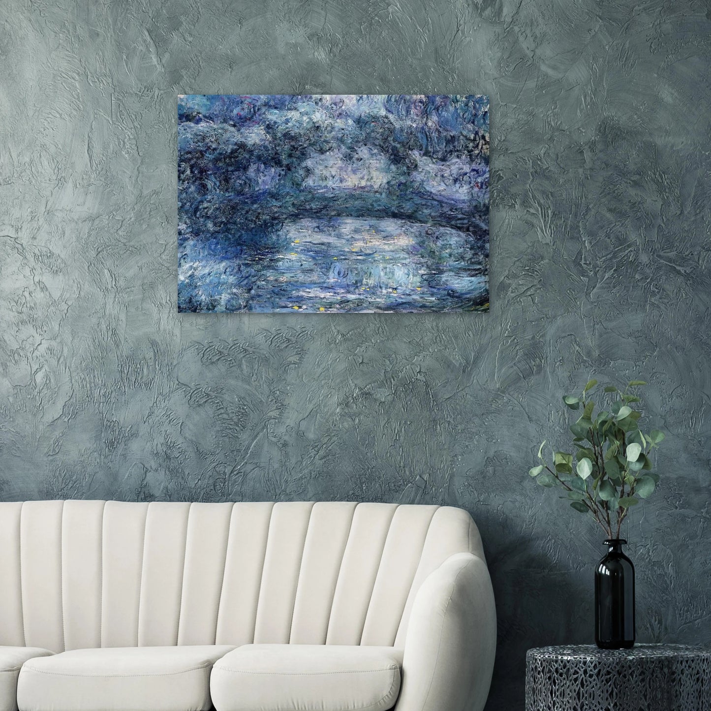 The Japanese Bridge 3 - claude monet Brushed Aluminum Print - 70x100 cm / 28x40 inches | claude monet Aluminum Print | claude monet Prints