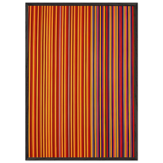 Equinox - 1965 - Gene Davis Framed Art Print – Black Wooden Frame - Default Title - -Framed Art Print